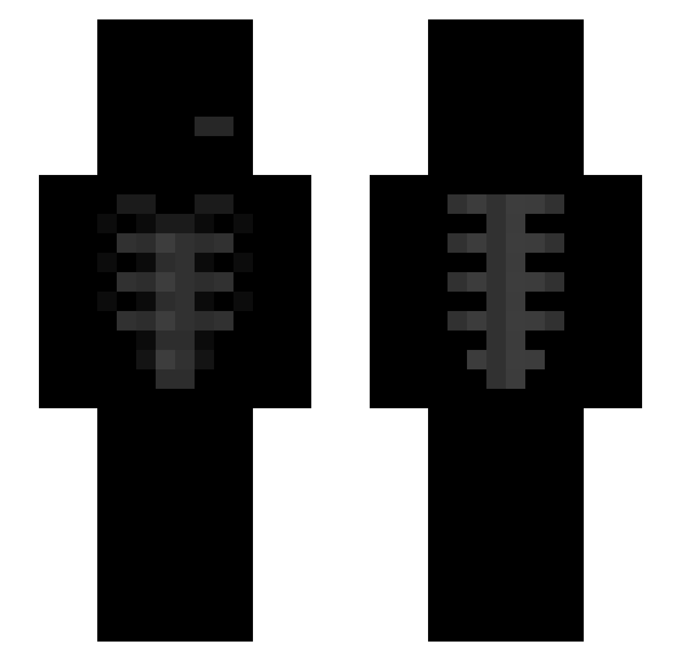Mijo211 Minecraft skin, front and back view