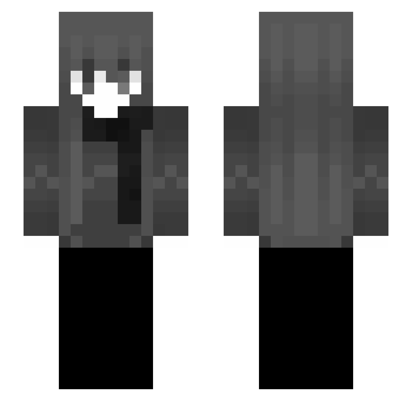 nzxis Minecraft skin, front and back view