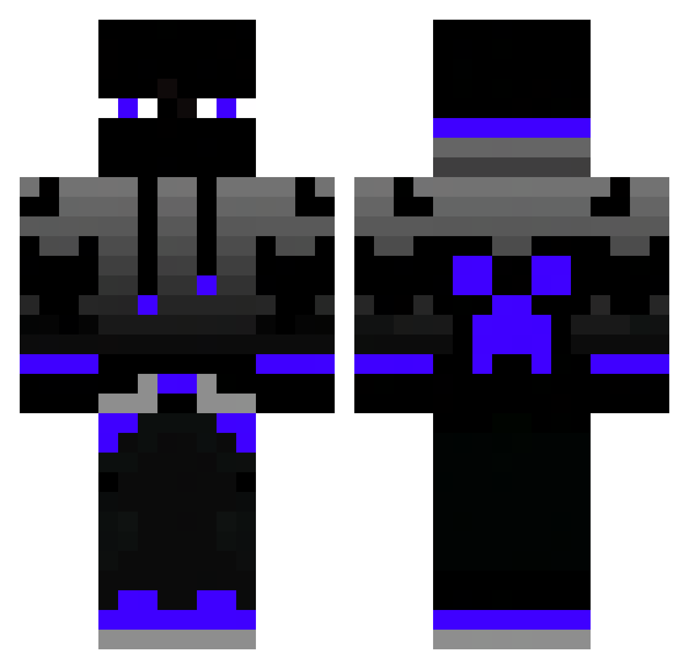 DelicateSheep23 Minecraft skin, front and back view