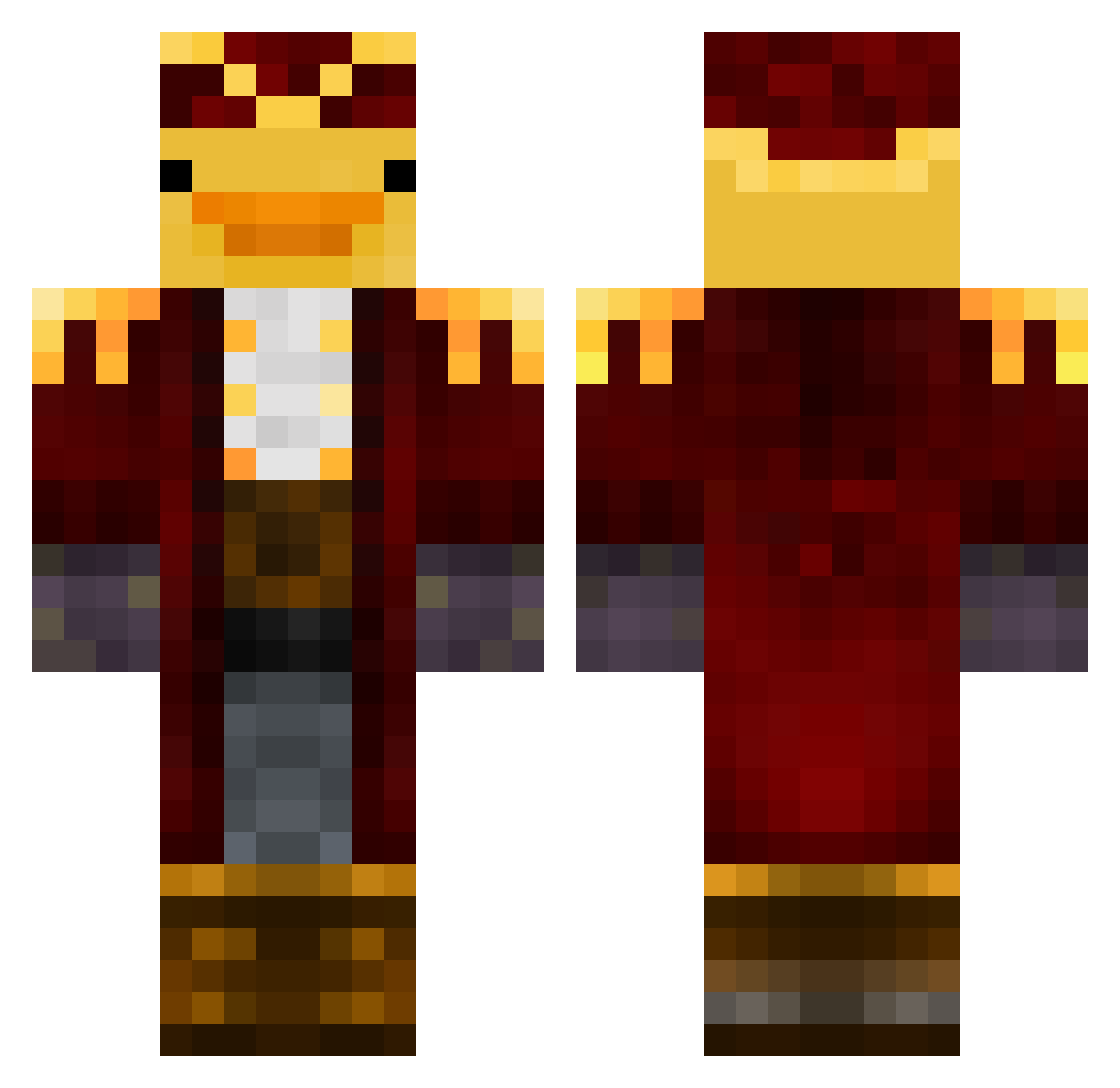 freddy0610 Minecraft skin, front and back view