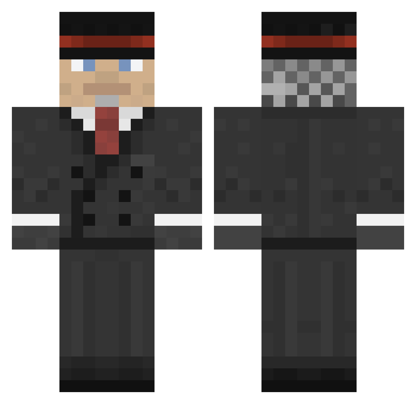 klaus____ Minecraft skin, front and back view