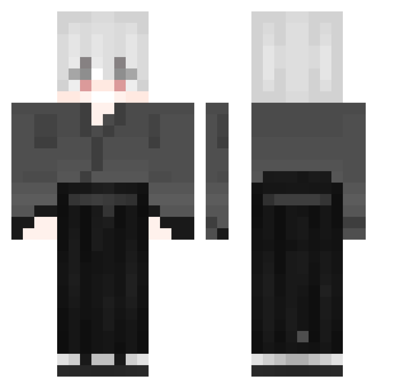 vihaankoulua Minecraft skin, front and back view