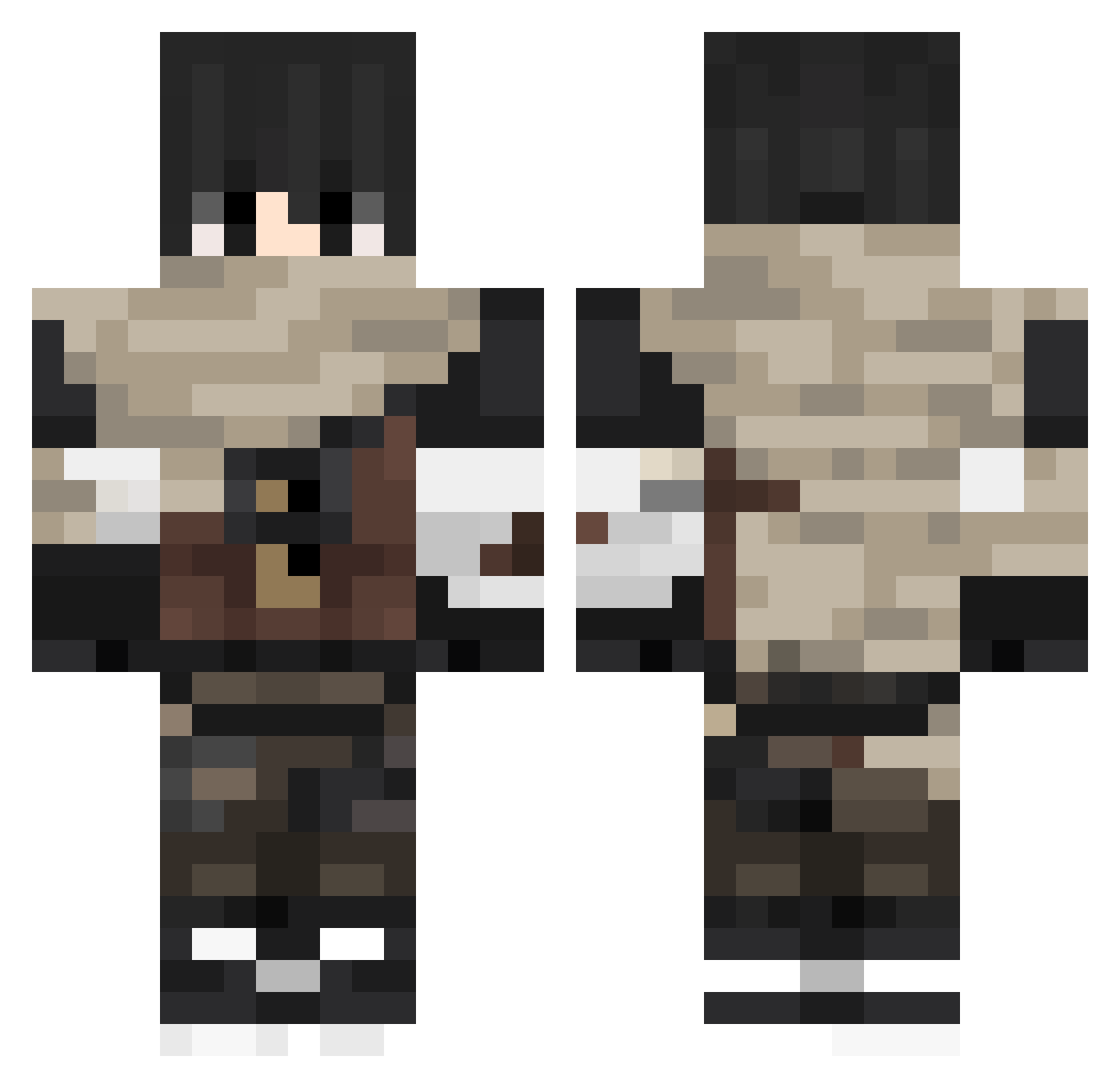 Entitilo_ZovPE Minecraft skin, front and back view