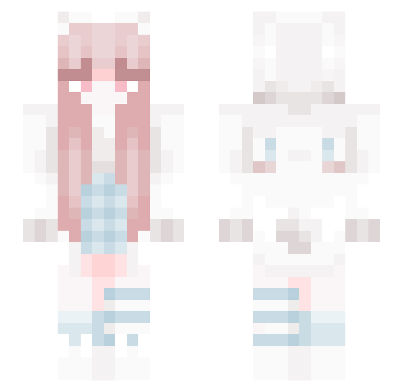 TheDarkReunion Minecraft skin, front and back view