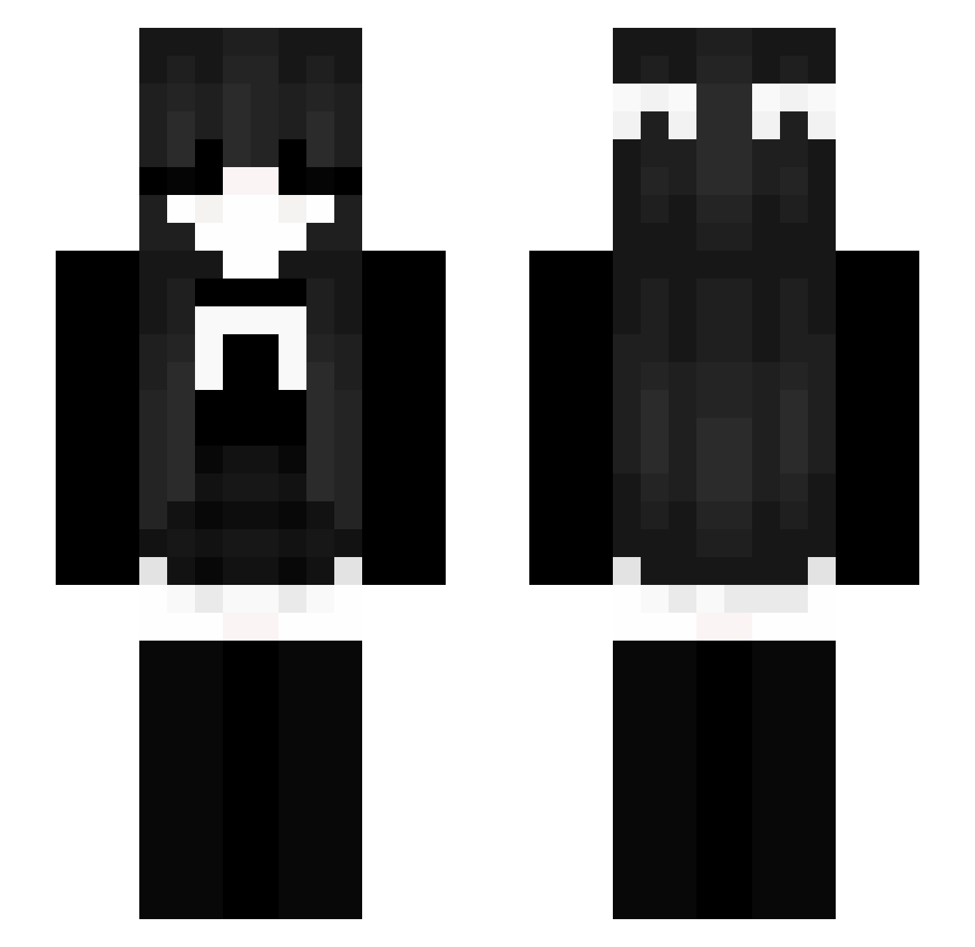 t_442 Minecraft skin, front and back view