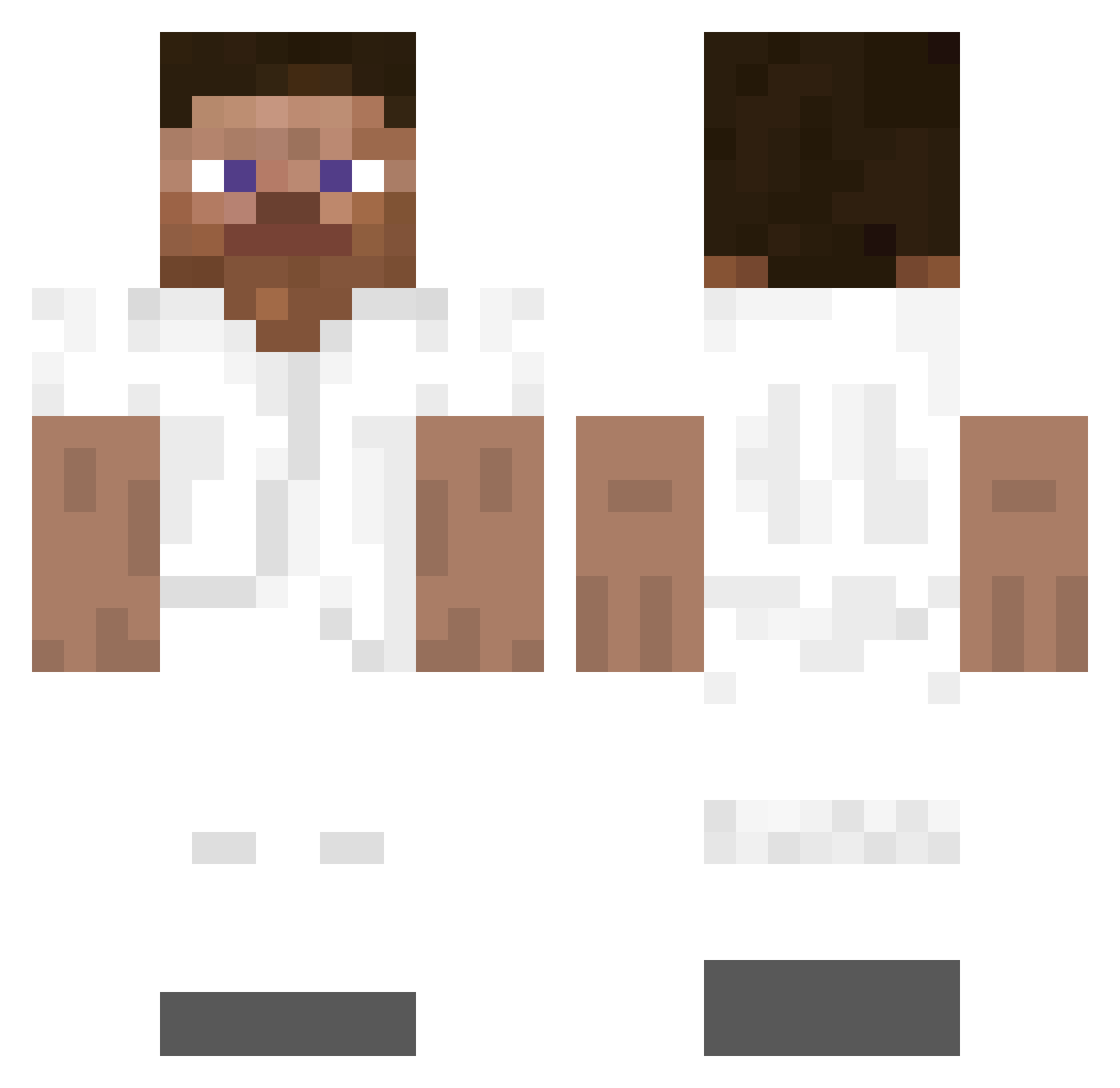 iRayyan Minecraft skin, front and back view
