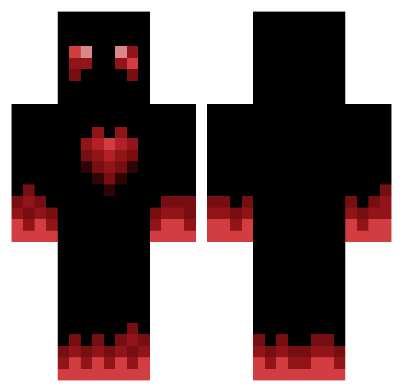 PutNikMare9 Minecraft skin, front and back view