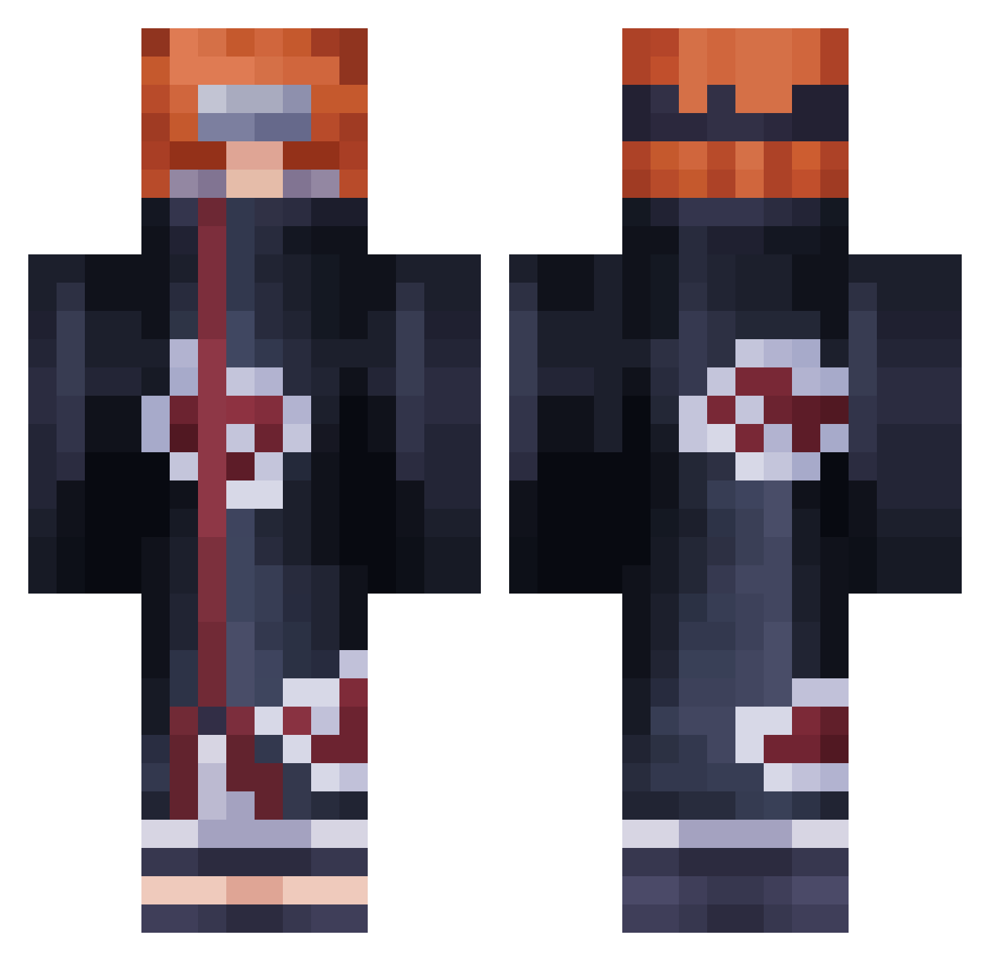Big_Floxt Minecraft skin, front and back view