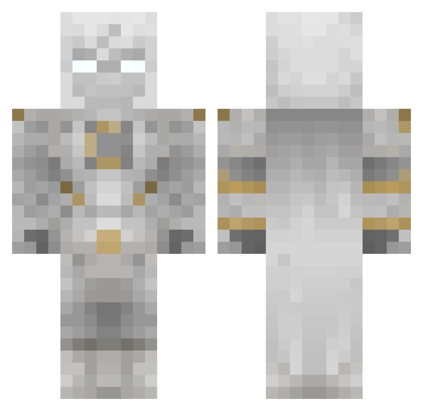 Frostyy259 Minecraft skin, front and back view