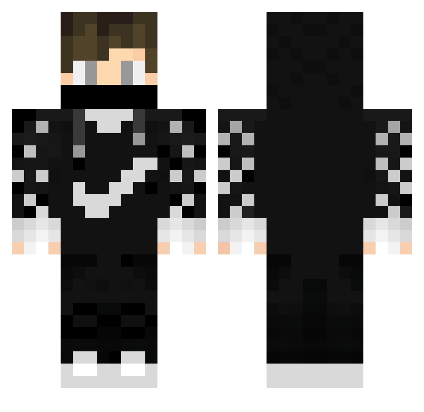 PoLarB3aRs Minecraft skin, front and back view