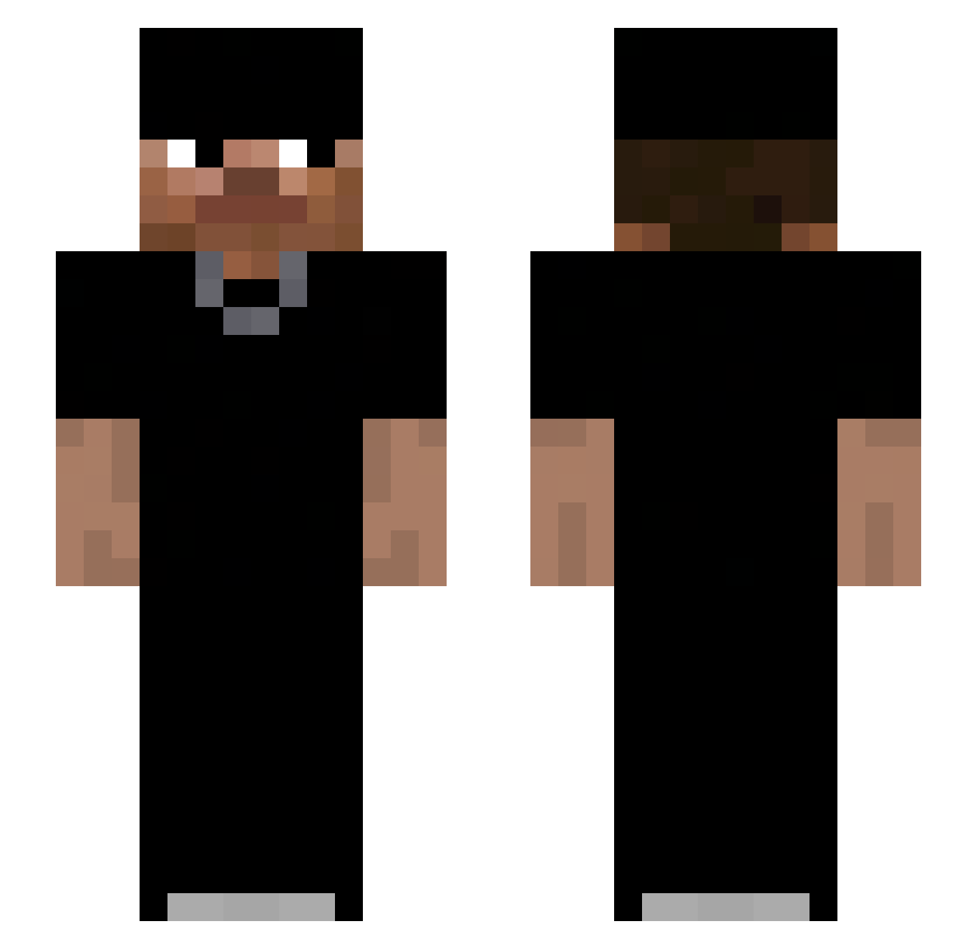 Binueh Minecraft skin, front and back view