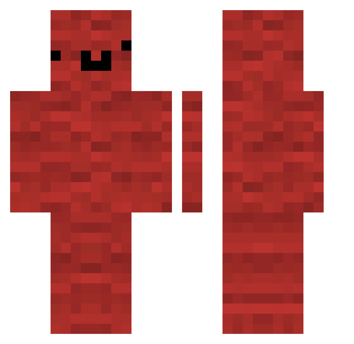RyxnLi Minecraft skin, front and back view