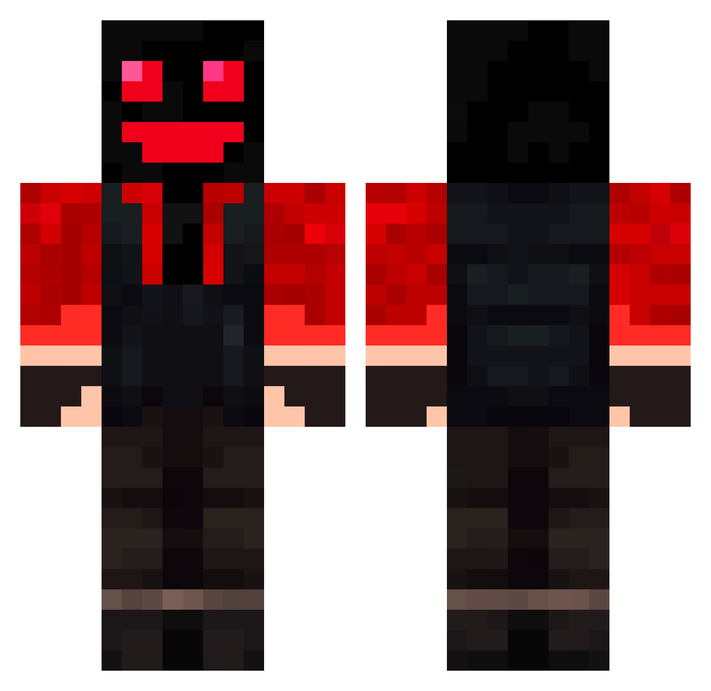 ProbablyEmir Minecraft skin, front and back view