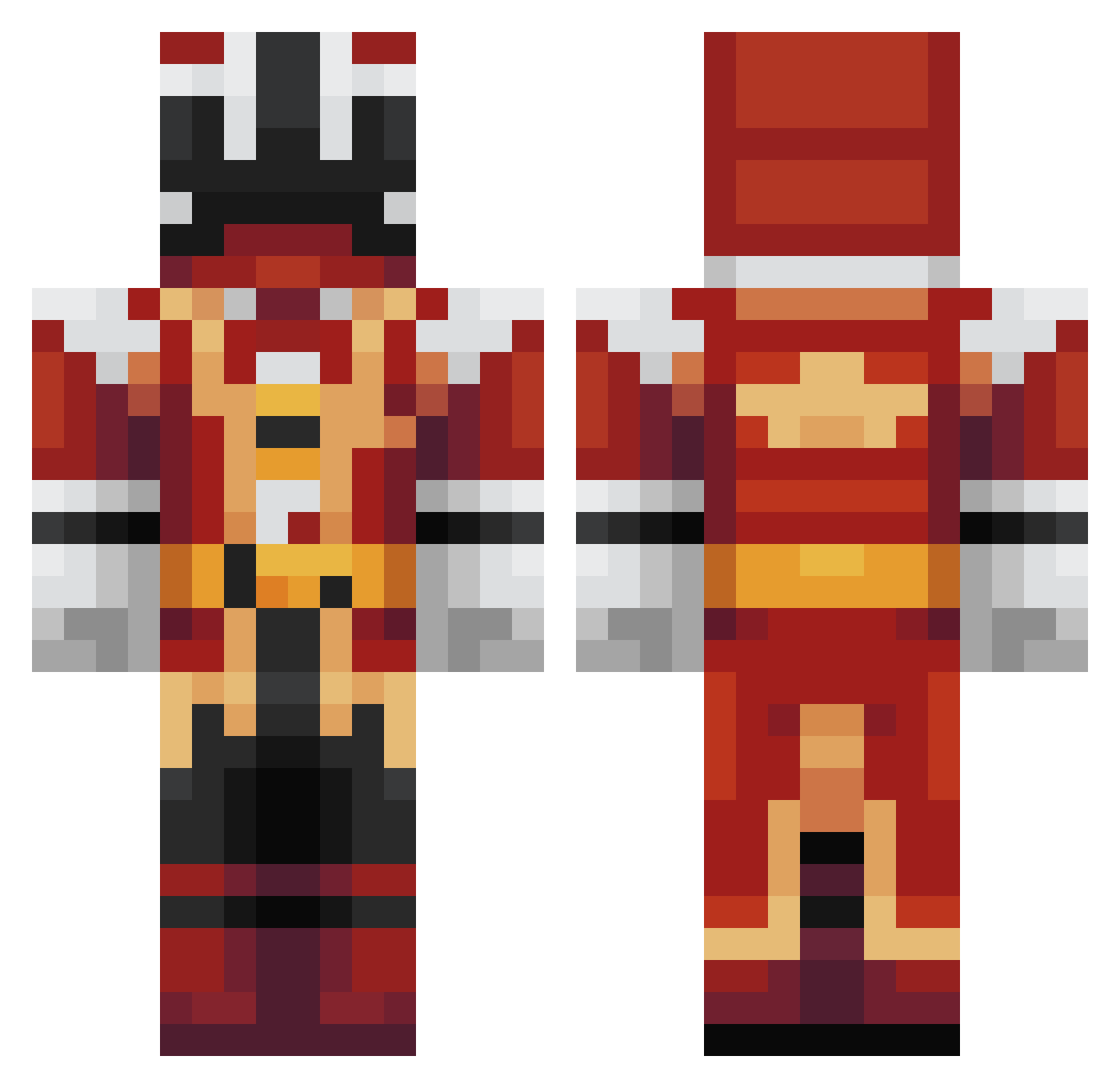 floral_compass Minecraft skin, front and back view