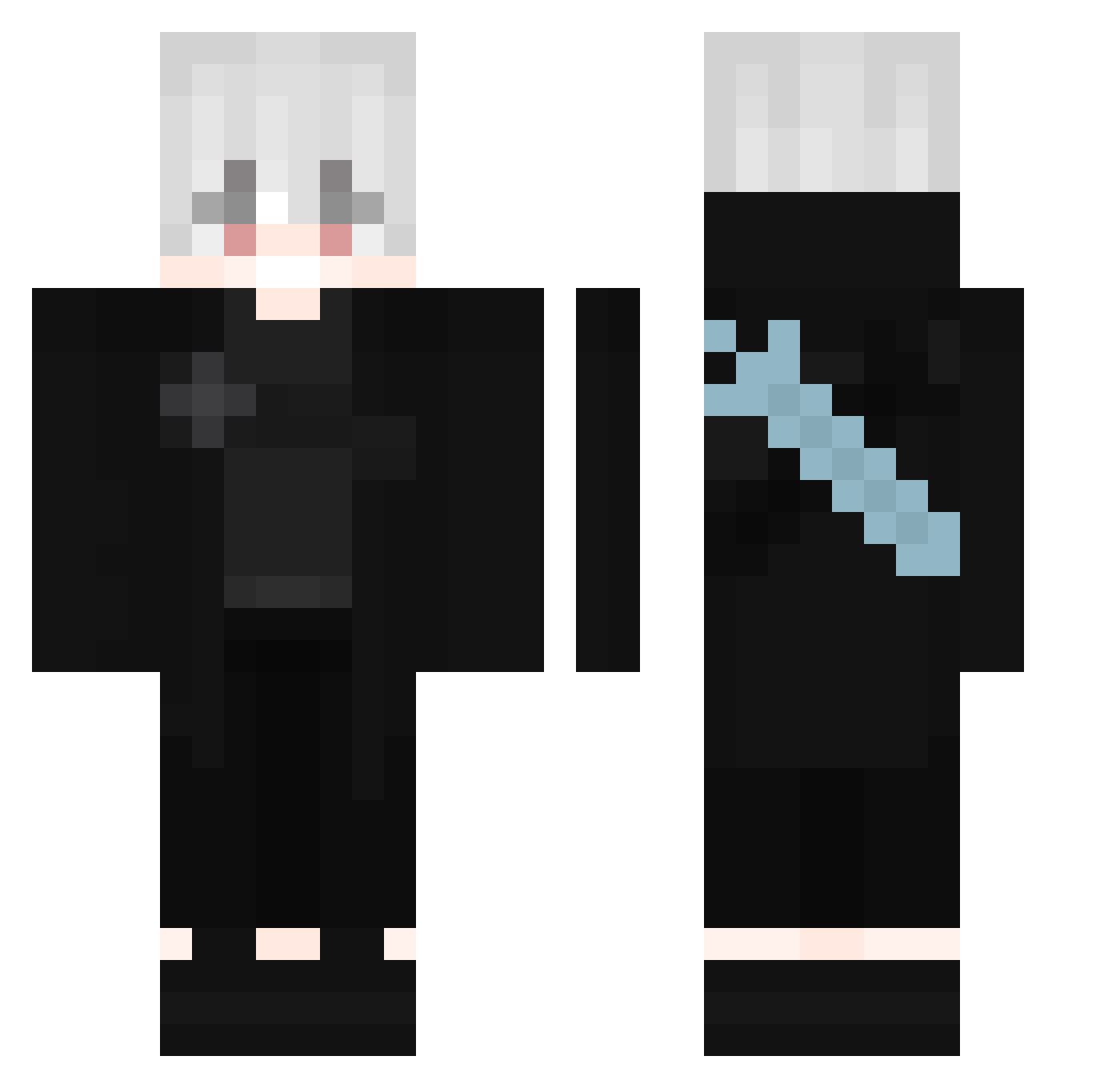 123wdr9 Minecraft skin, front and back view