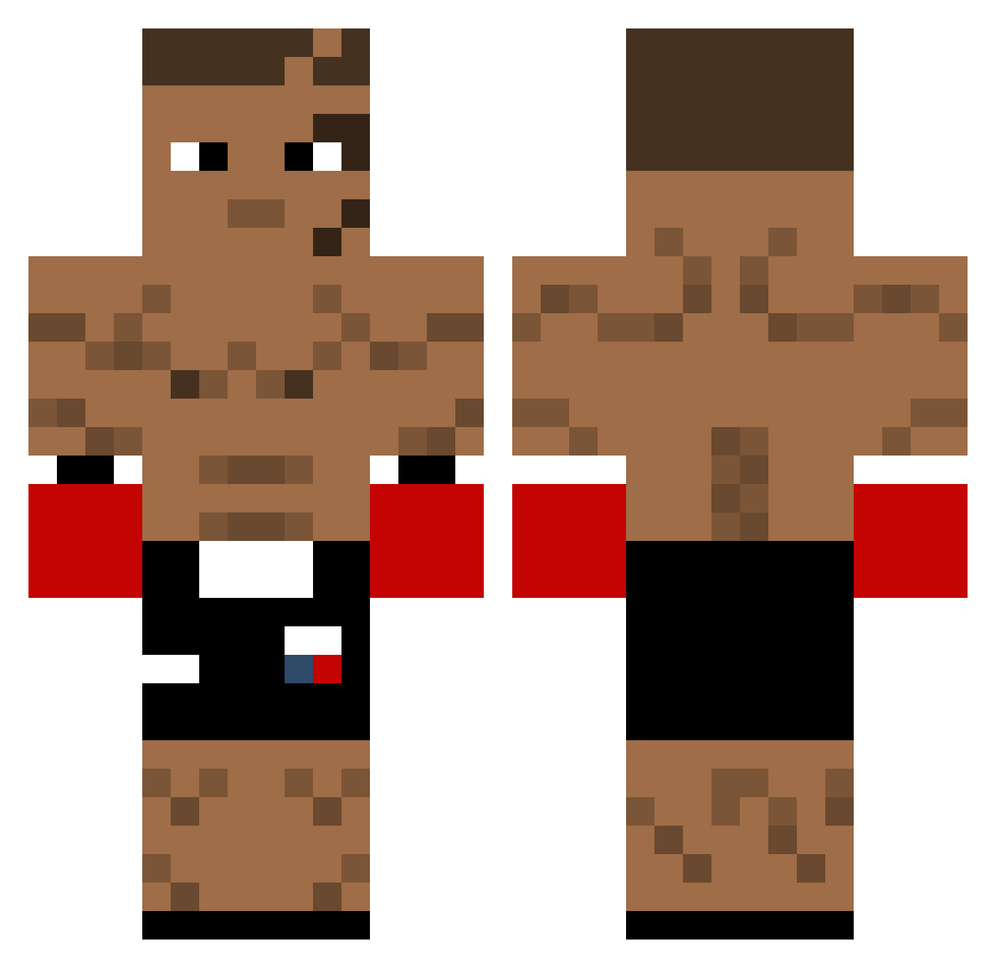 Trap_God2000 Minecraft skin, front and back view