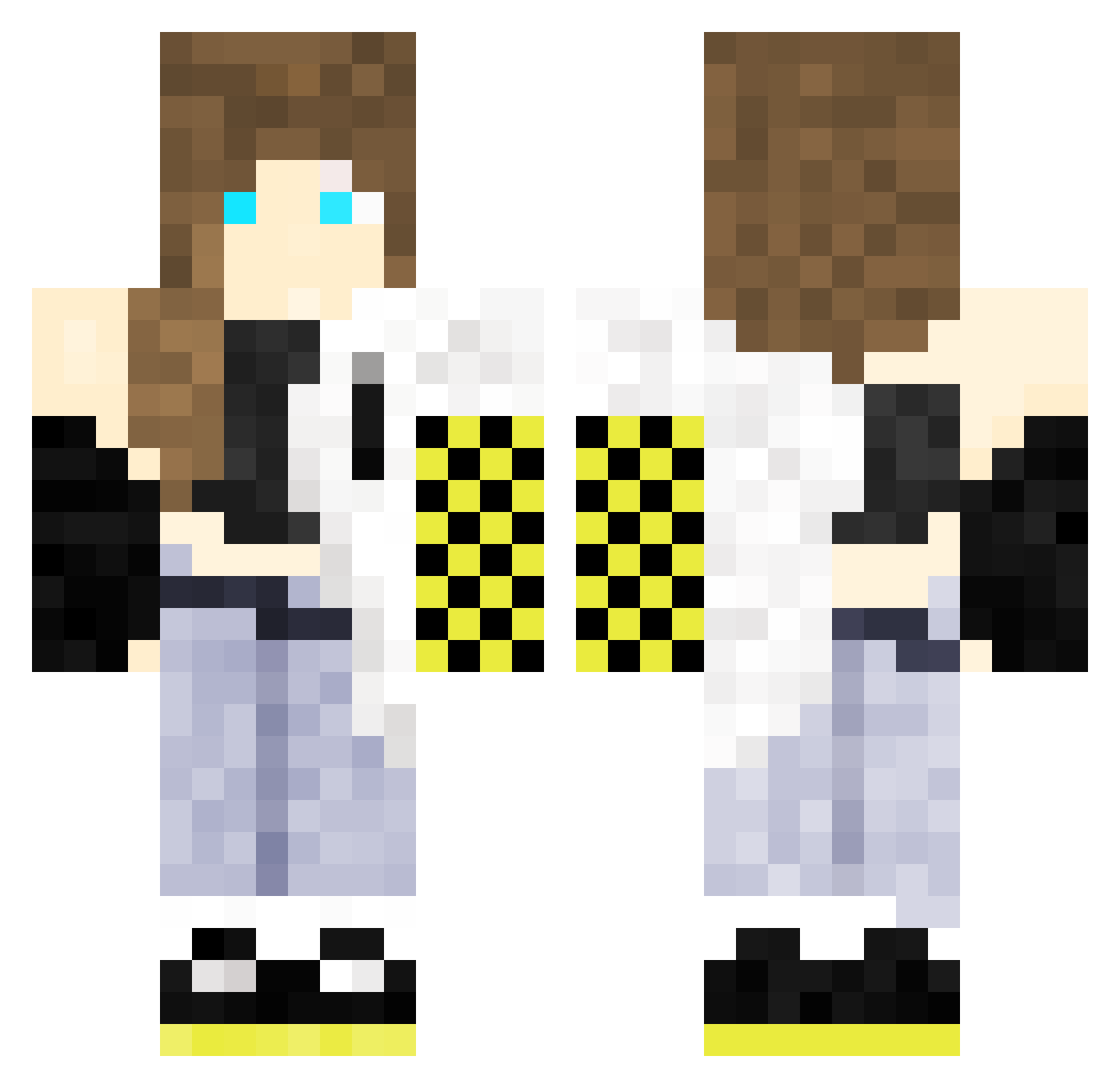 Staywithfaye Minecraft skin, front and back view