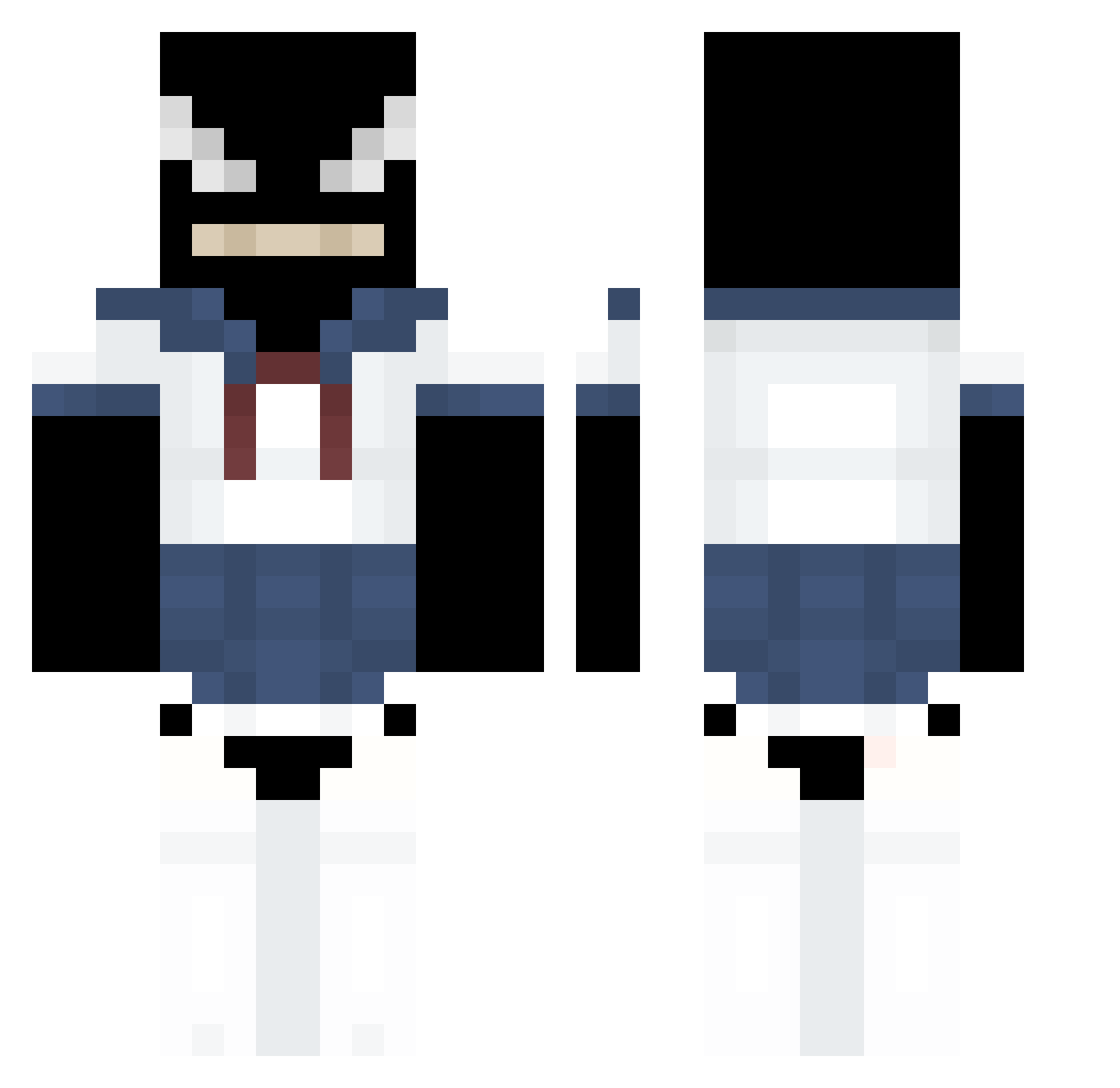 mimik9O9O Minecraft skin, front and back view