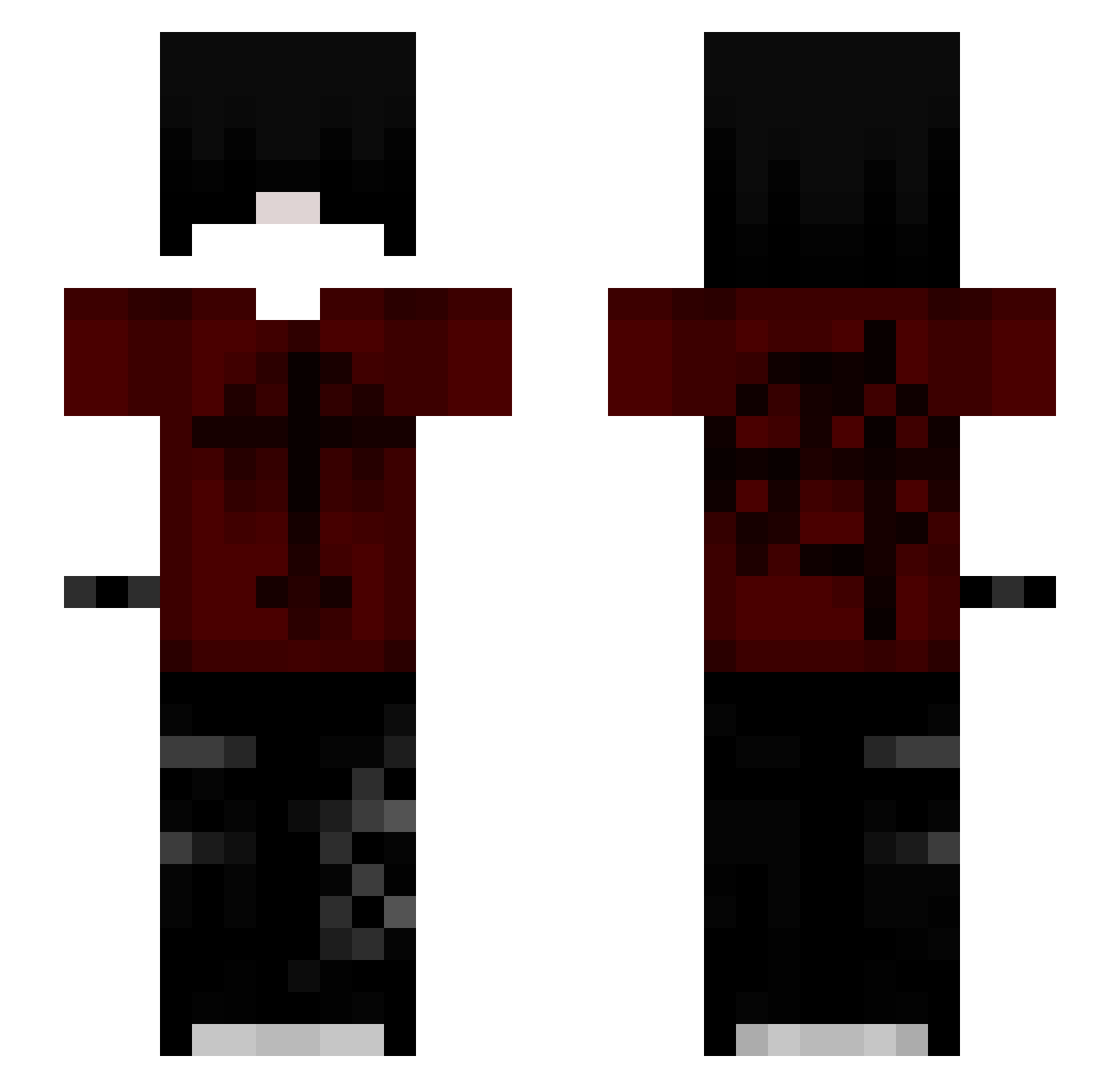 Zox9925 Minecraft skin, front and back view