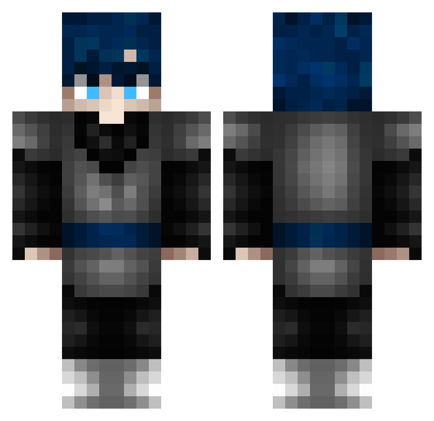 zZssY Minecraft skin, front and back view