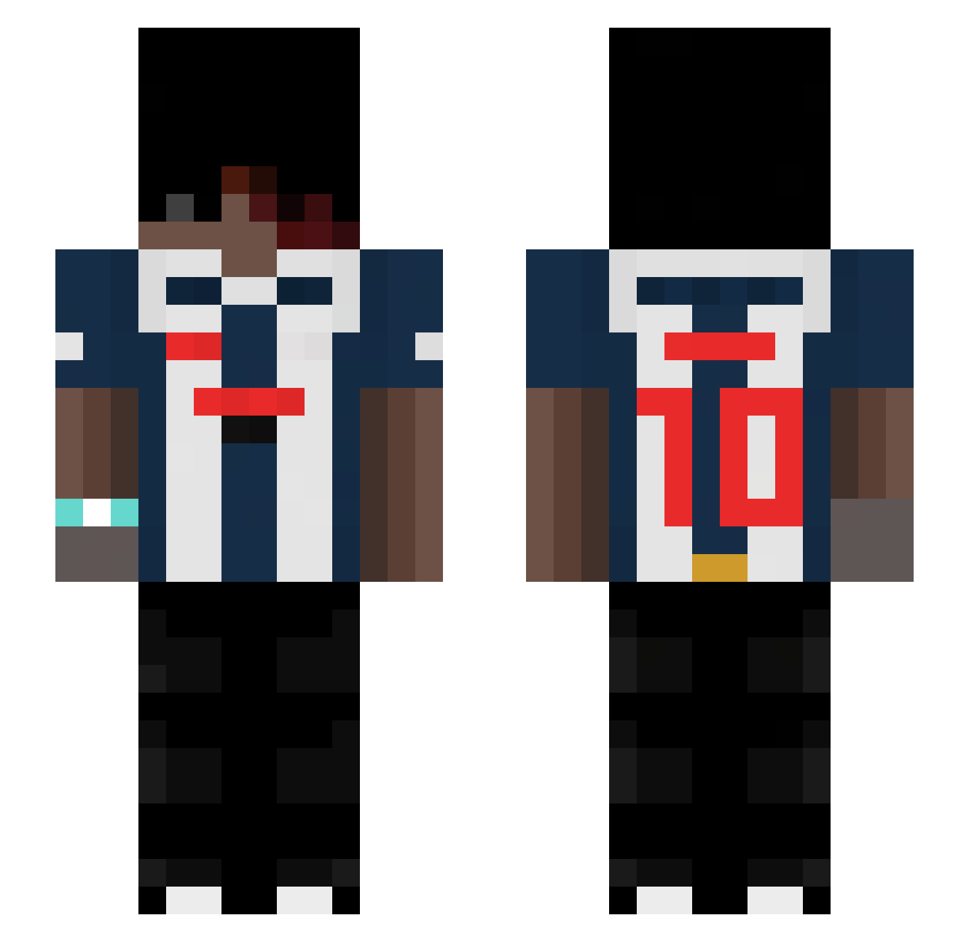 crisssvc Minecraft skin, front and back view