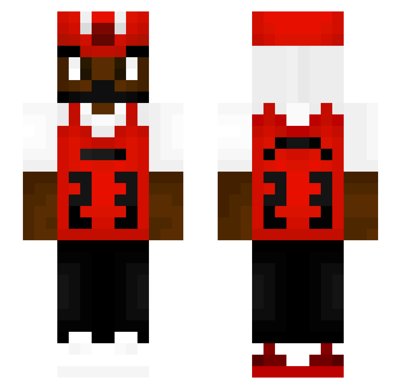 KoscoRosco Minecraft skin, front and back view