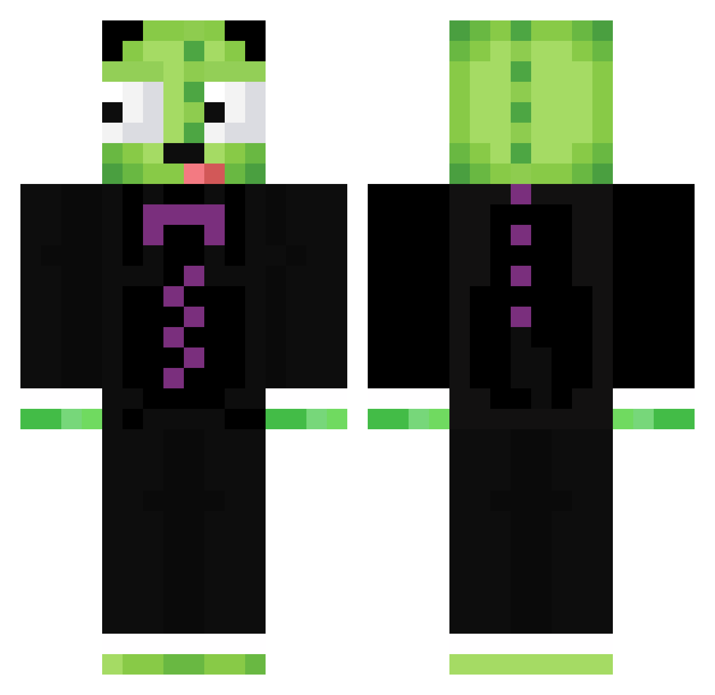 BANBAN5c Minecraft skin, front and back view