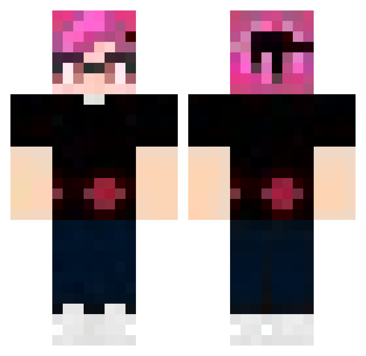 Andresini1 Minecraft skin, front and back view