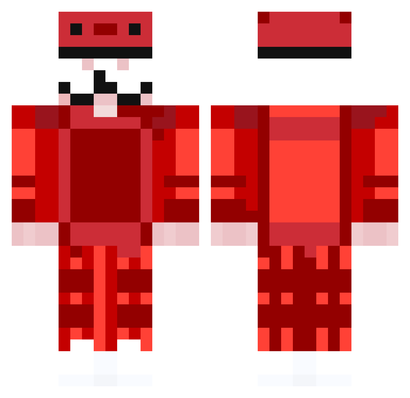 BOSSWOLF27 Minecraft skin, front and back view