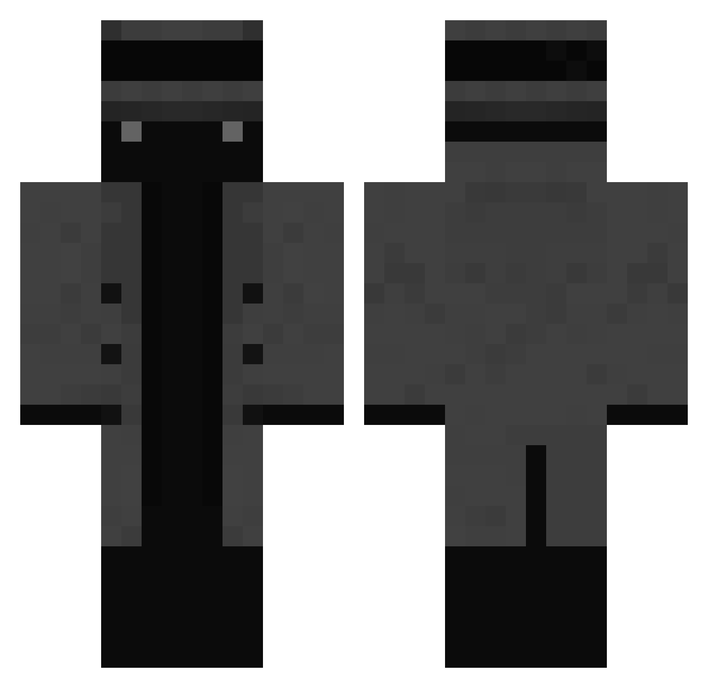 Neontuyu Minecraft skin, front and back view