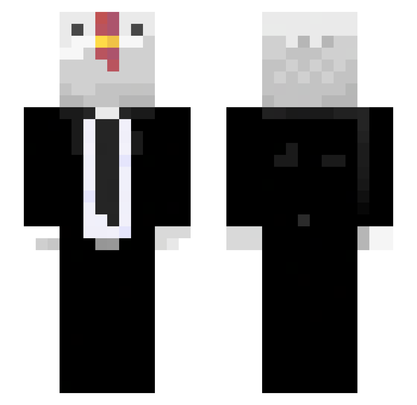 Syn_Taksowkarza Minecraft skin, front and back view