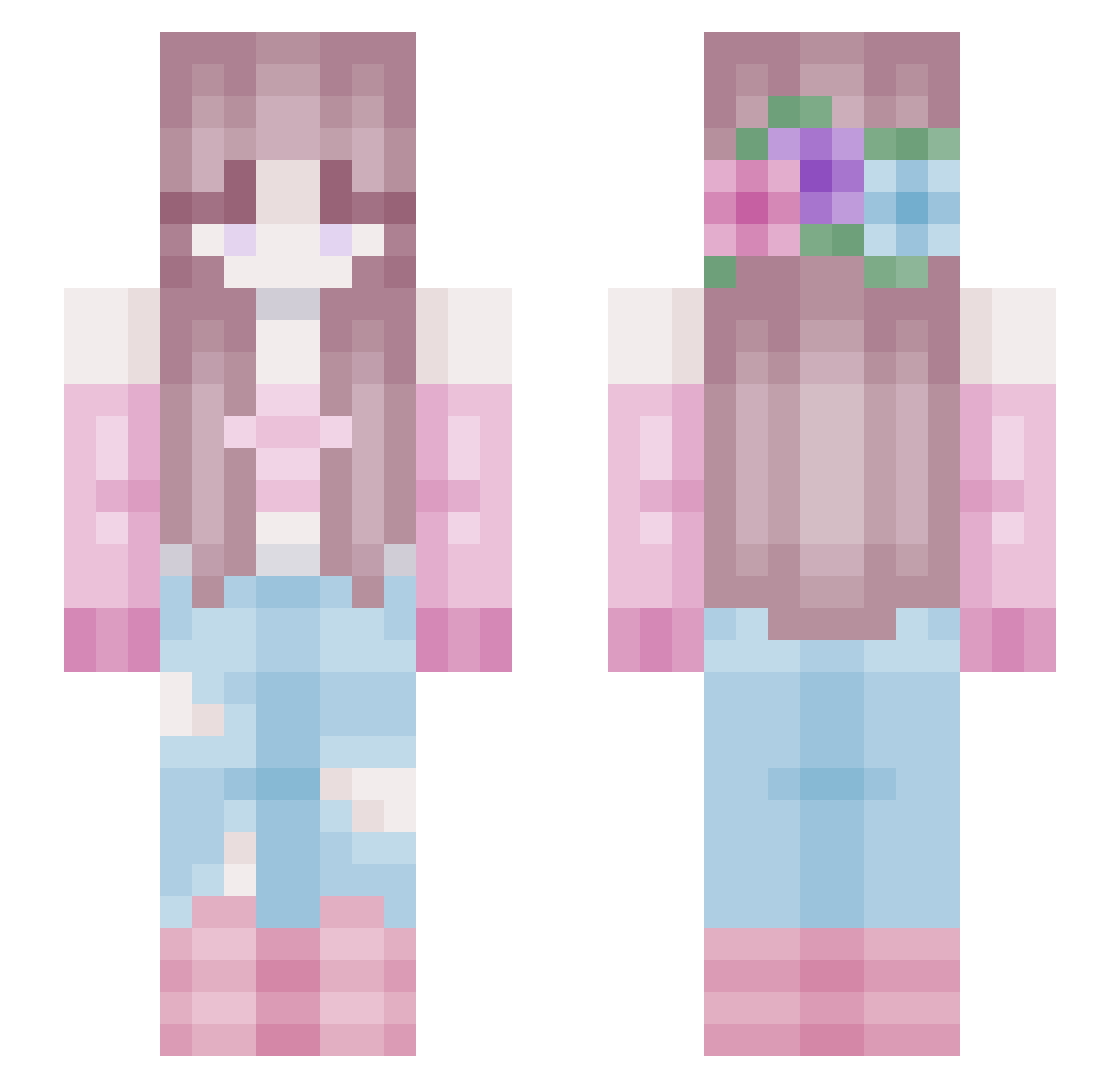 Sir_PaTAlot Minecraft skin, front and back view