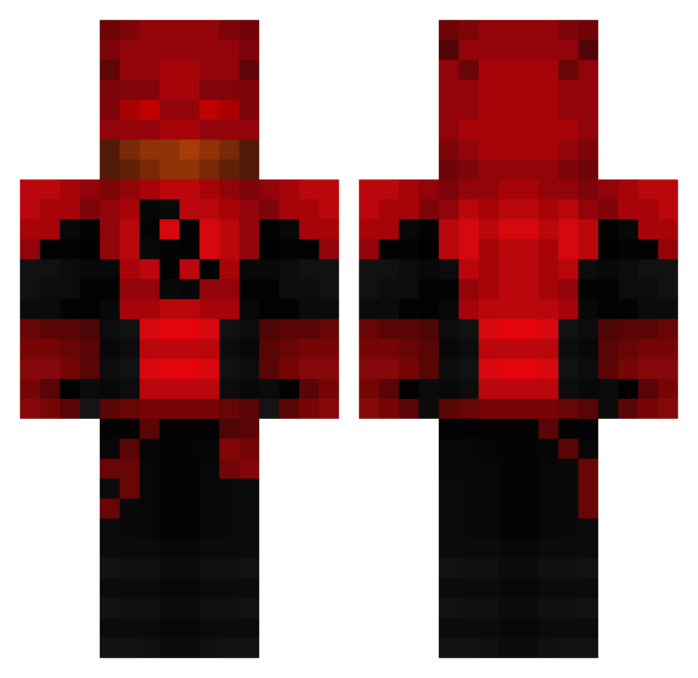 CreeperBoy_09 Minecraft skin, front and back view