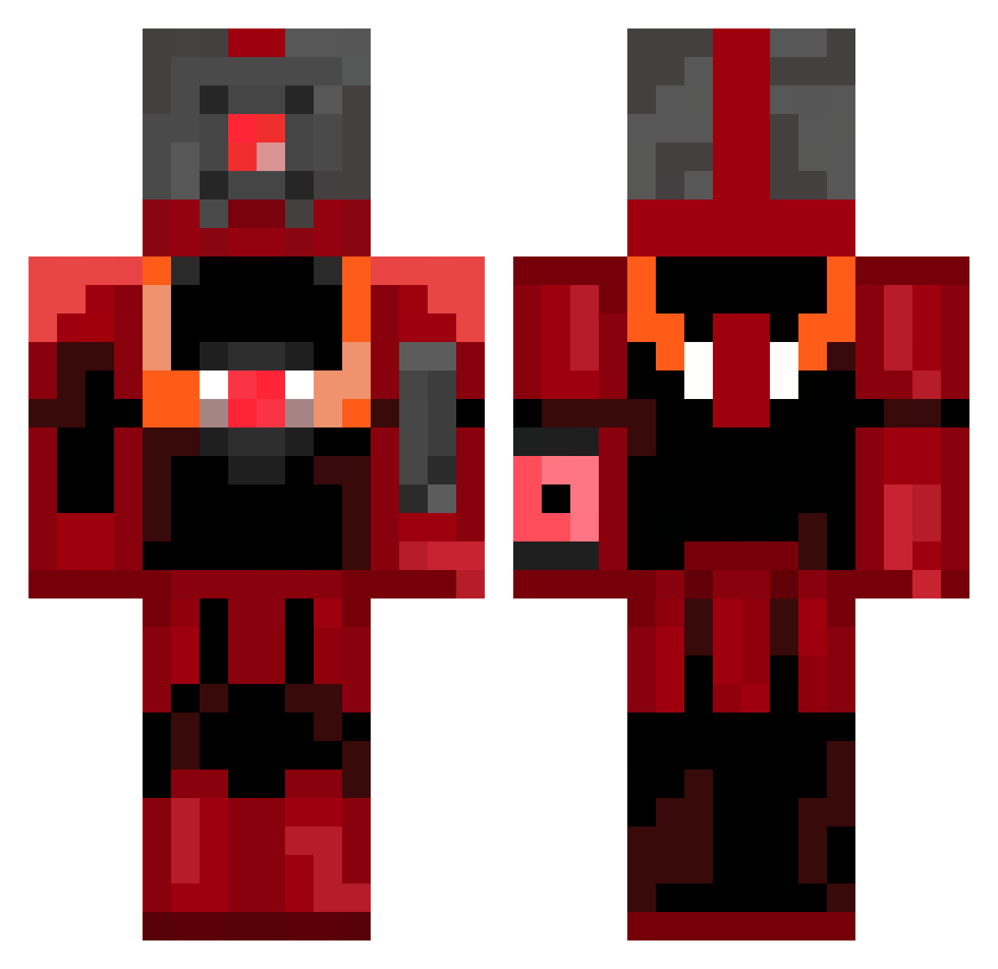 SunkenTripod204 Minecraft skin, front and back view