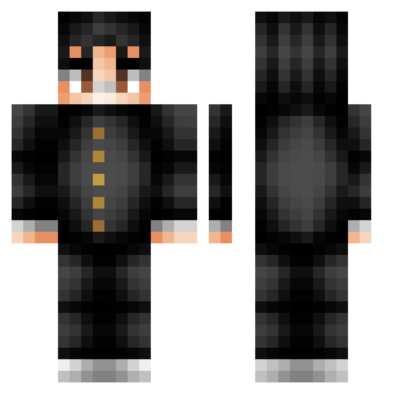 Edinho_gomes Minecraft skin, front and back view
