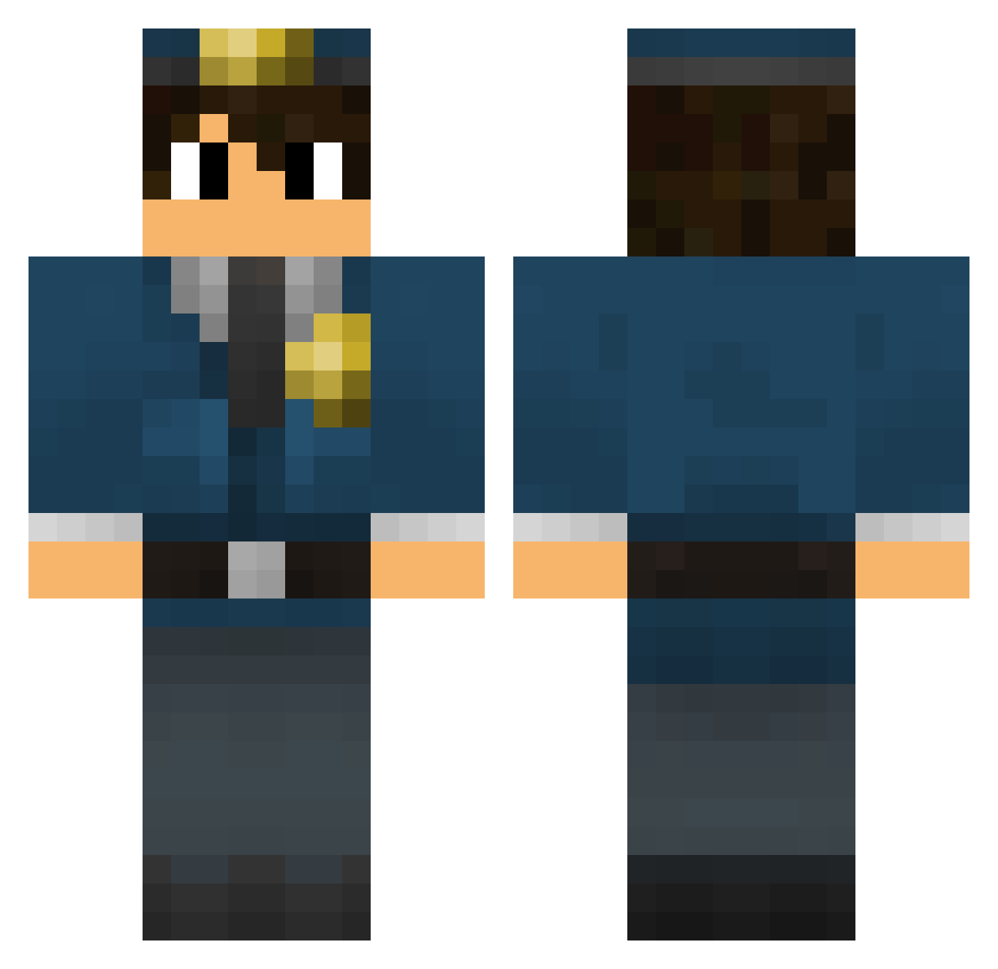 _romisss_ Minecraft skin, front and back view