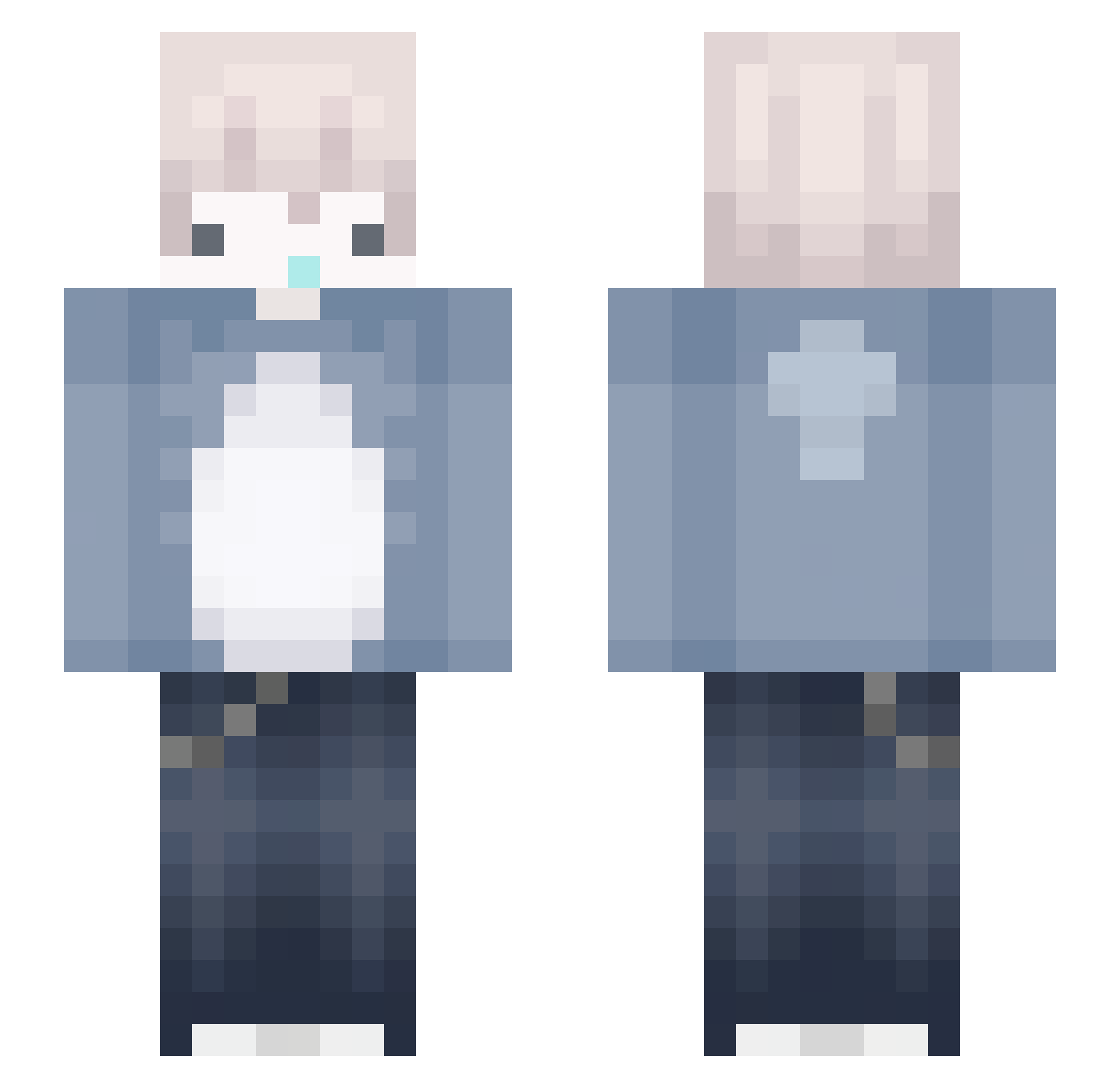 _PoomXD_ Minecraft skin, front and back view