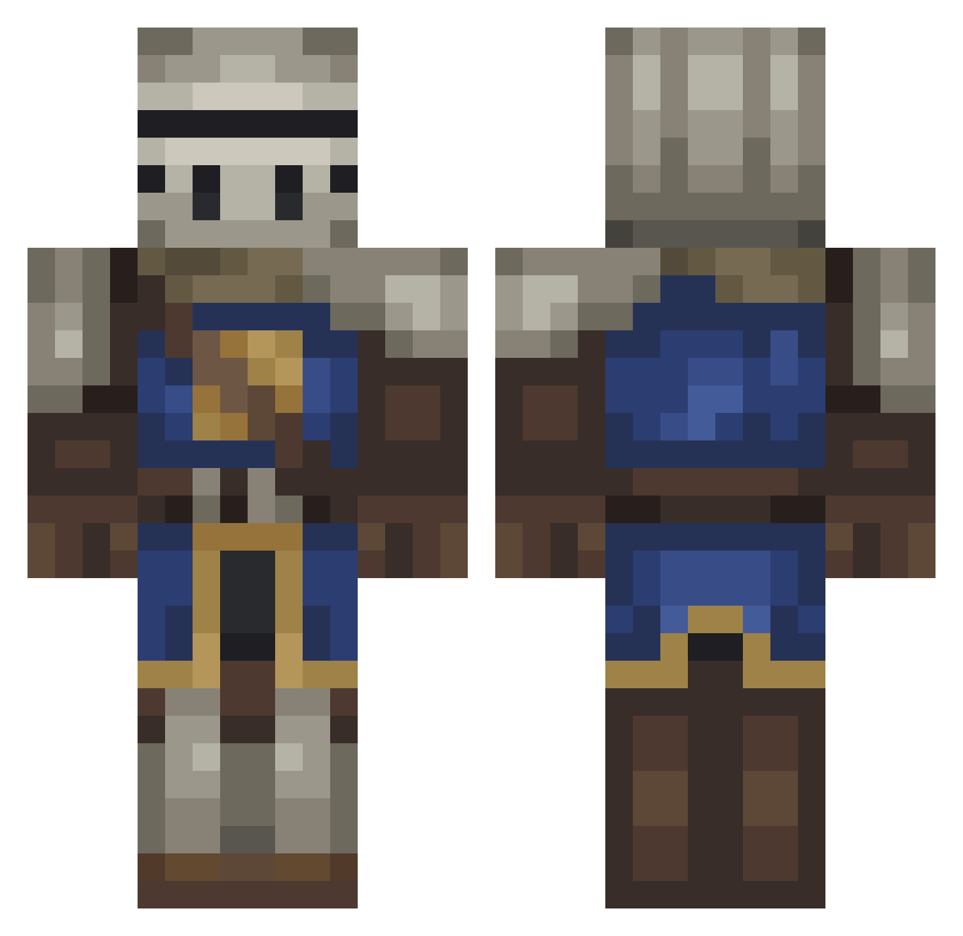 mrdripper_ Minecraft skin, front and back view