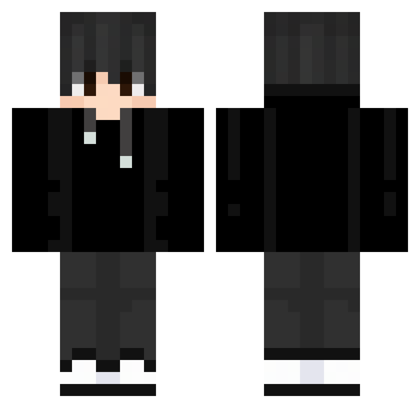 Axeldrift1 Minecraft skin, front and back view
