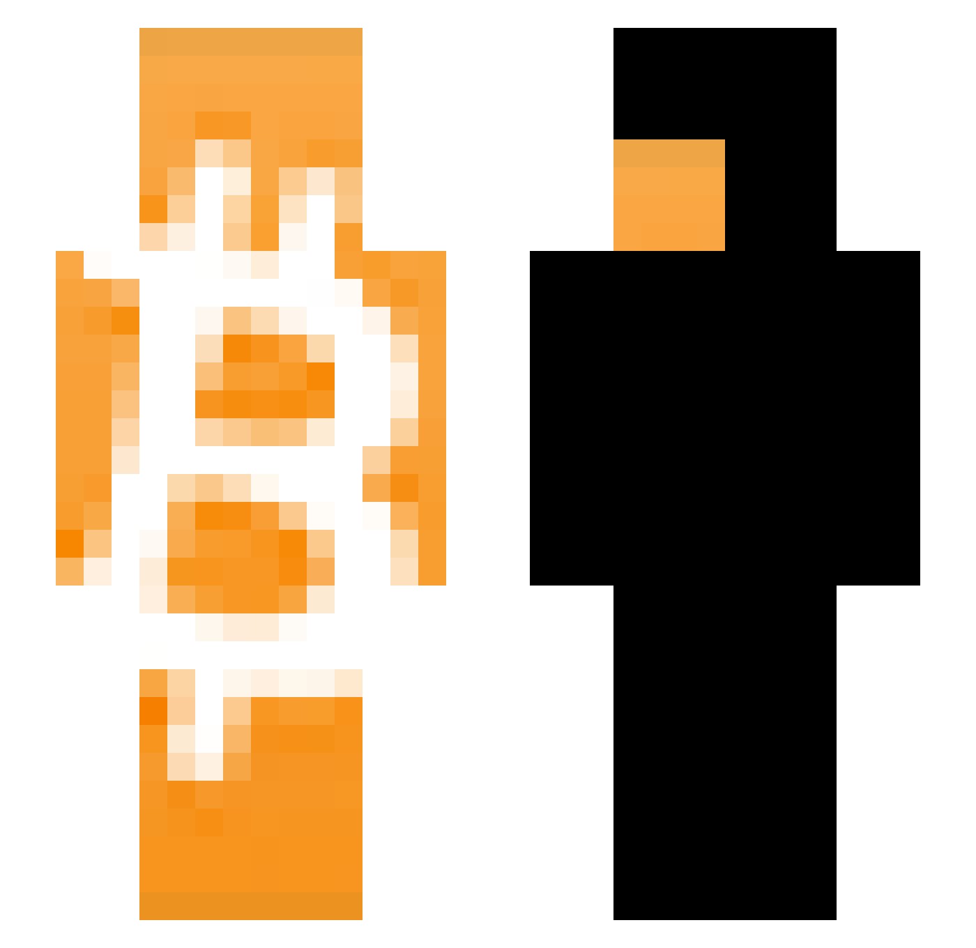 Fortnitepro6969 Minecraft skin, front and back view
