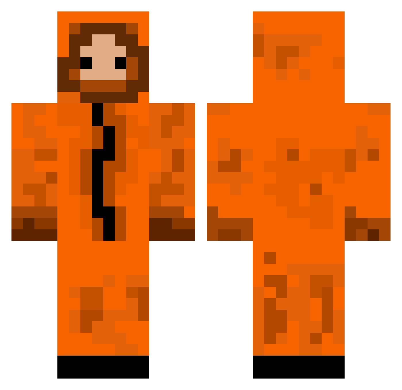 lukeyyyspam Minecraft skin, front and back view