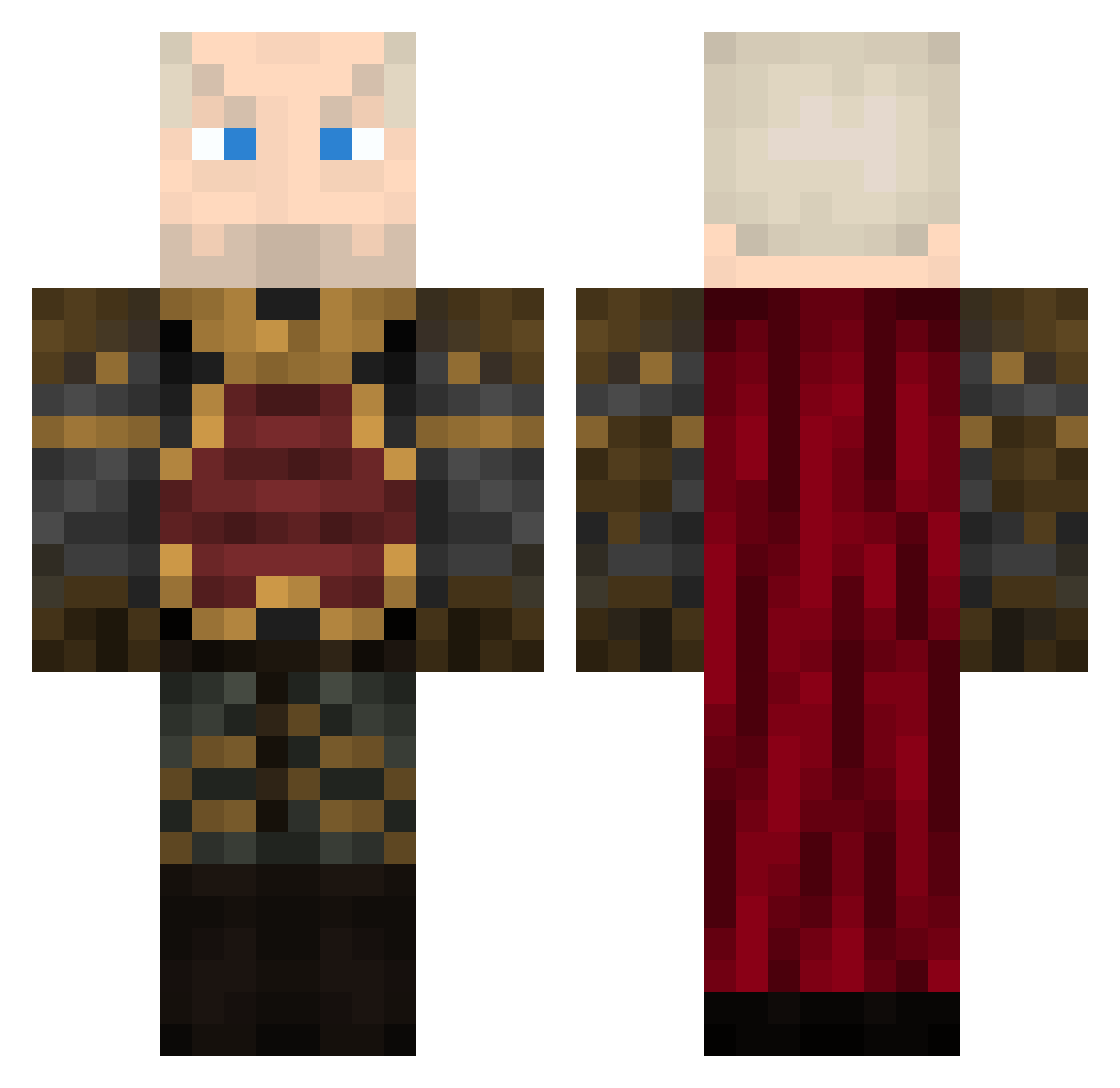 BIGbambino Minecraft skin, front and back view