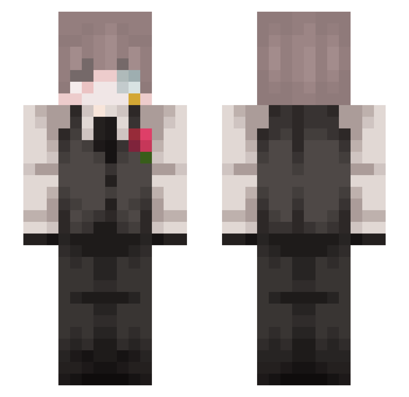 DennisSaid Minecraft skin, front and back view
