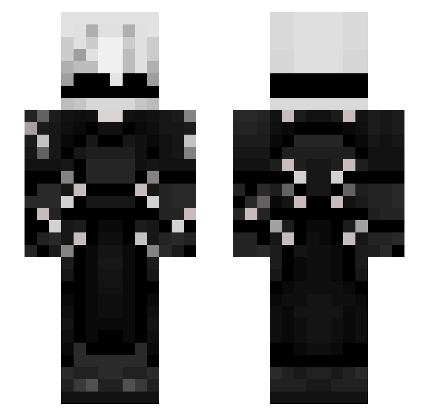 ecrv Minecraft skin, front and back view