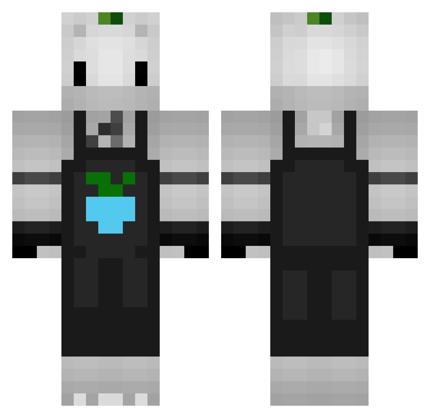 SrLucky_ Minecraft skin, front and back view