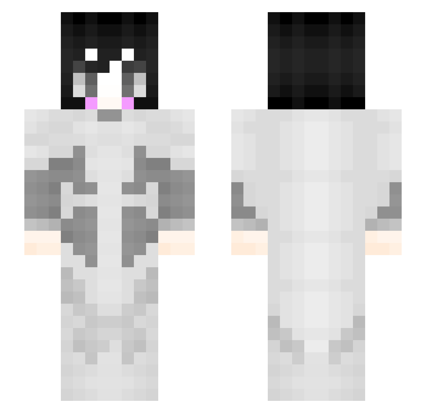 Life_Island Minecraft skin, front and back view