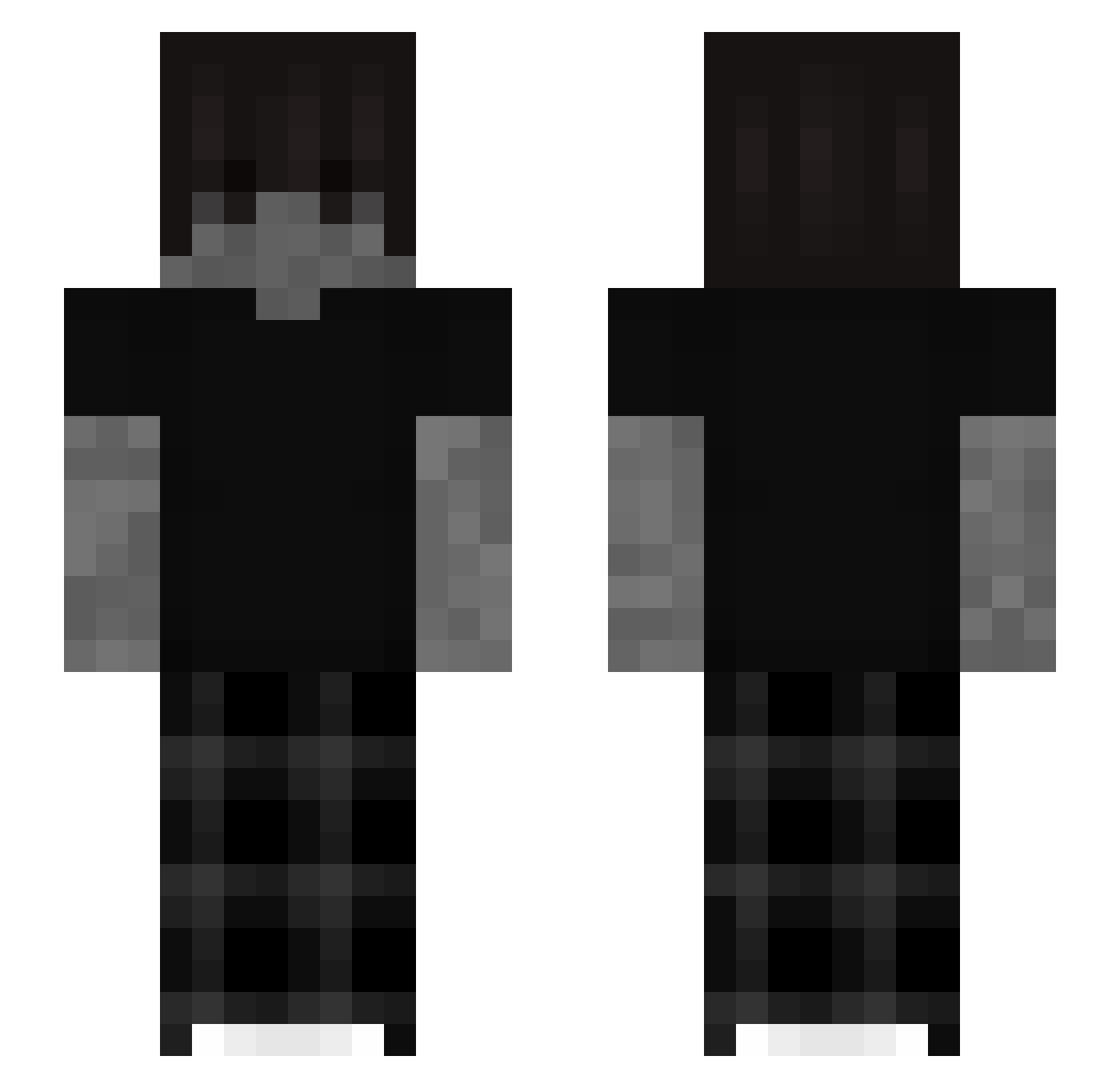 Allgamer0210 Minecraft skin, front and back view