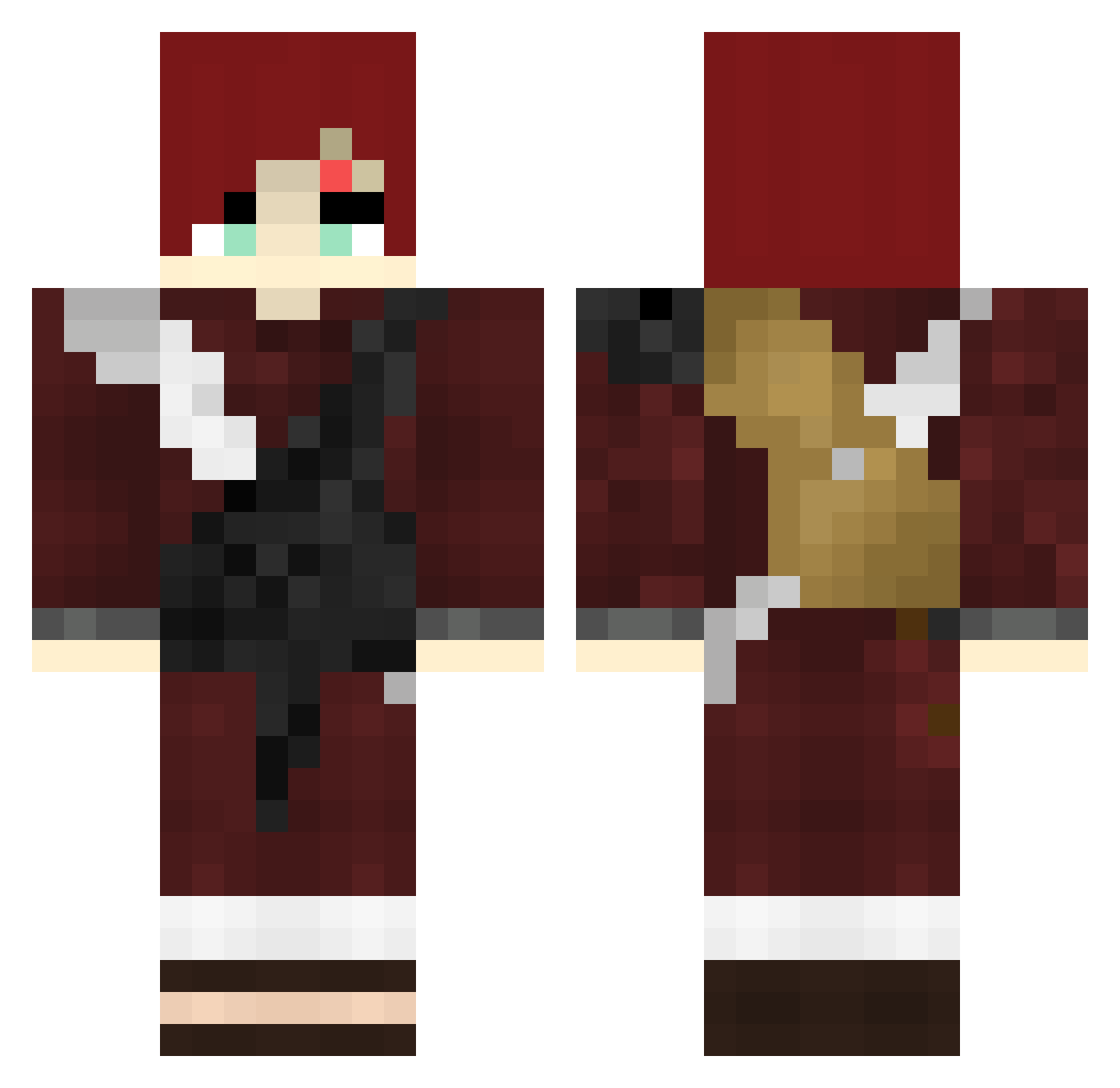 SIMEONGG Minecraft skin, front and back view