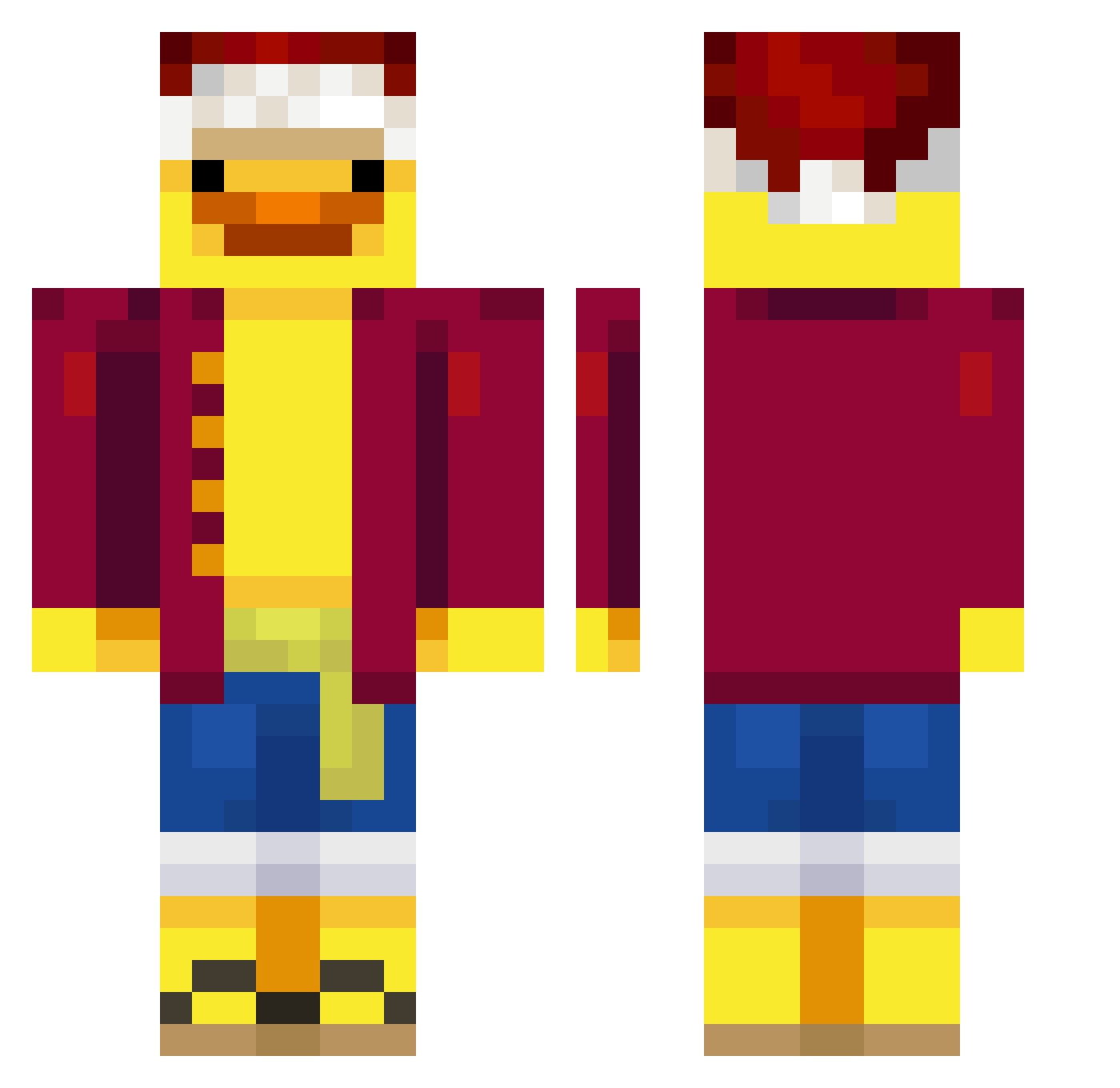 soublakis_ Minecraft skin, front and back view
