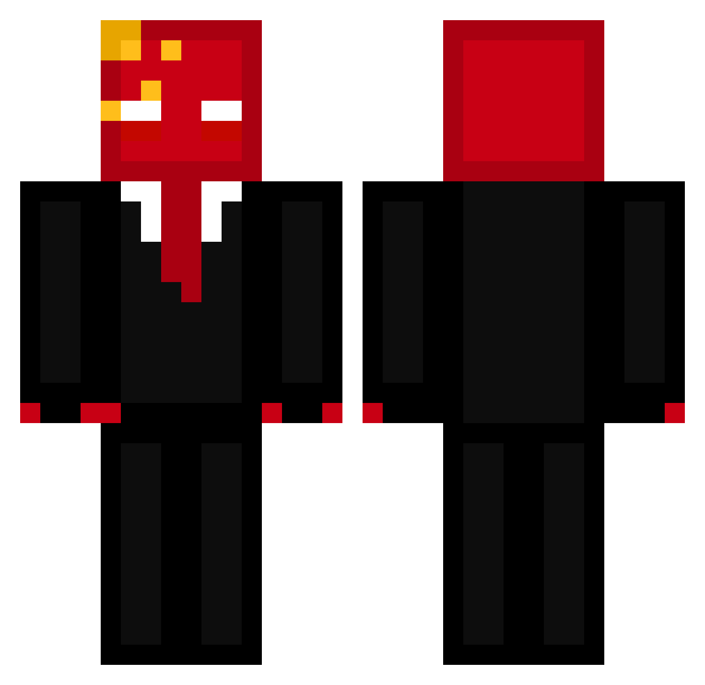 MrH_29 Minecraft skin, front and back view